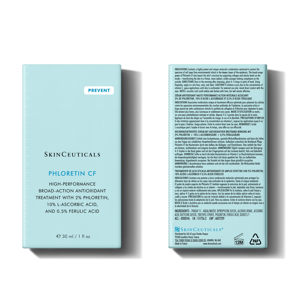 SkinCeuticals Phloretin CF Sérum visage anti age antioxydant anti-rides à la vitamine C
