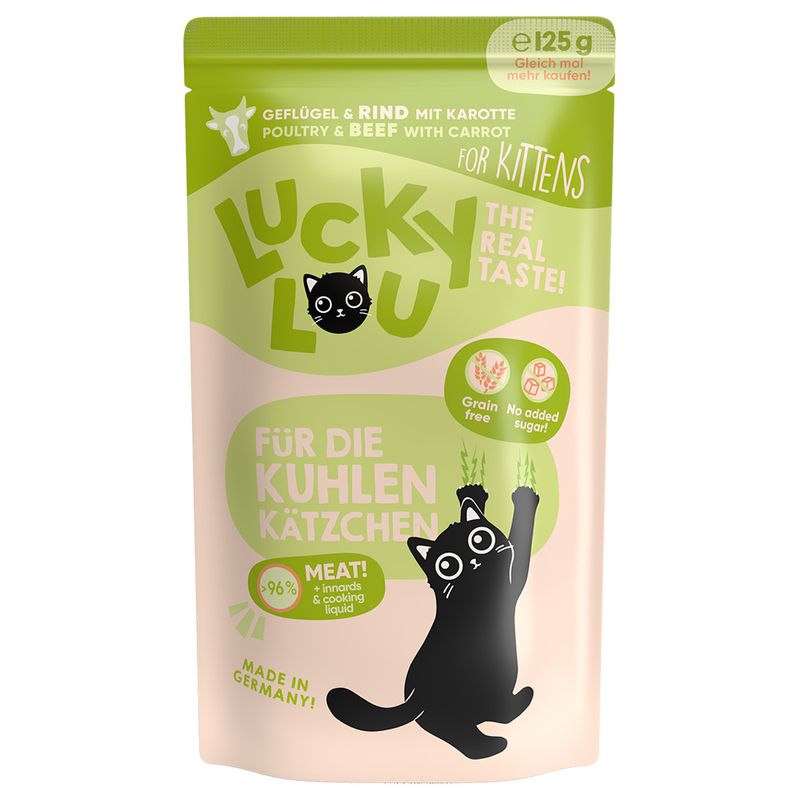 Sparpaket Lucky Lou Kitten 48 x 125 g zu TOP-Preisen | bitiba %
