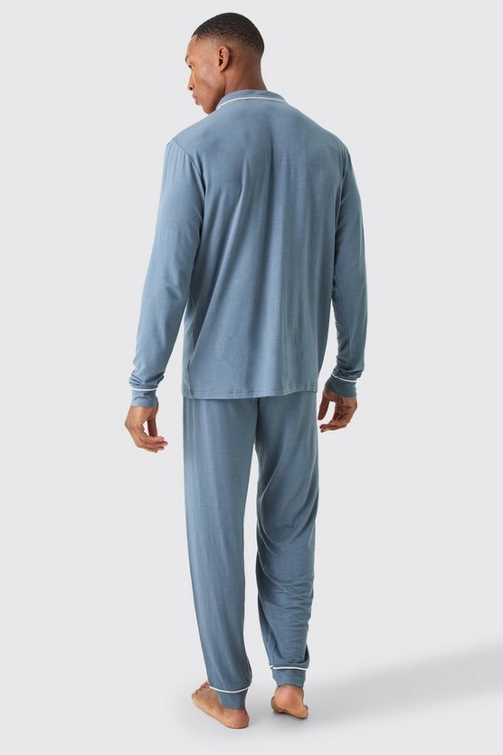 Lockeres Premium Loungewear-Hemd & Unterteil
