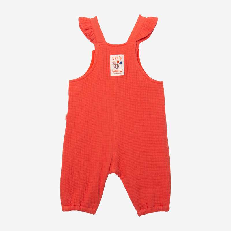 Salopette bébé fille gaufrée rouge Catimini