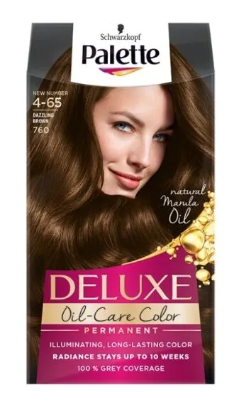 Palette Deluxe plaukų dažai 760 akinančiai ruda