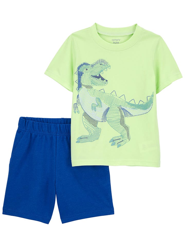 carter's 2tlg. Outfit in Grün/ Blau günstig kaufen