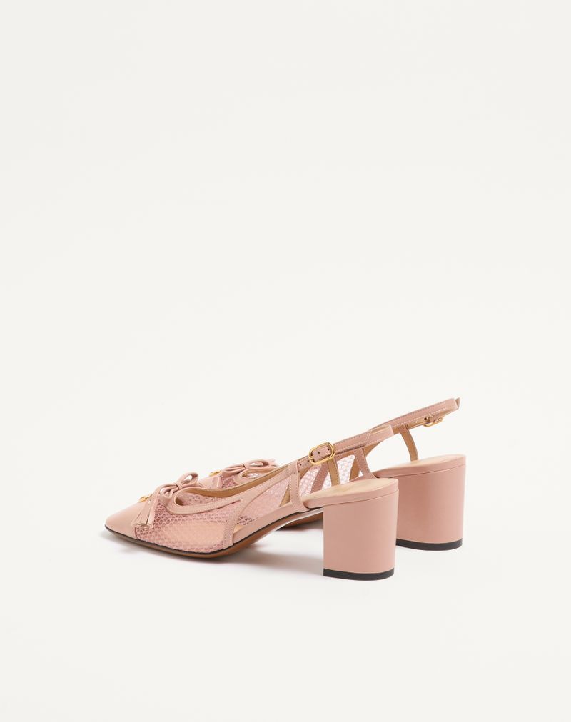 Valet Du Roi 60mm Mesh e Sapatos Slingback Infantis