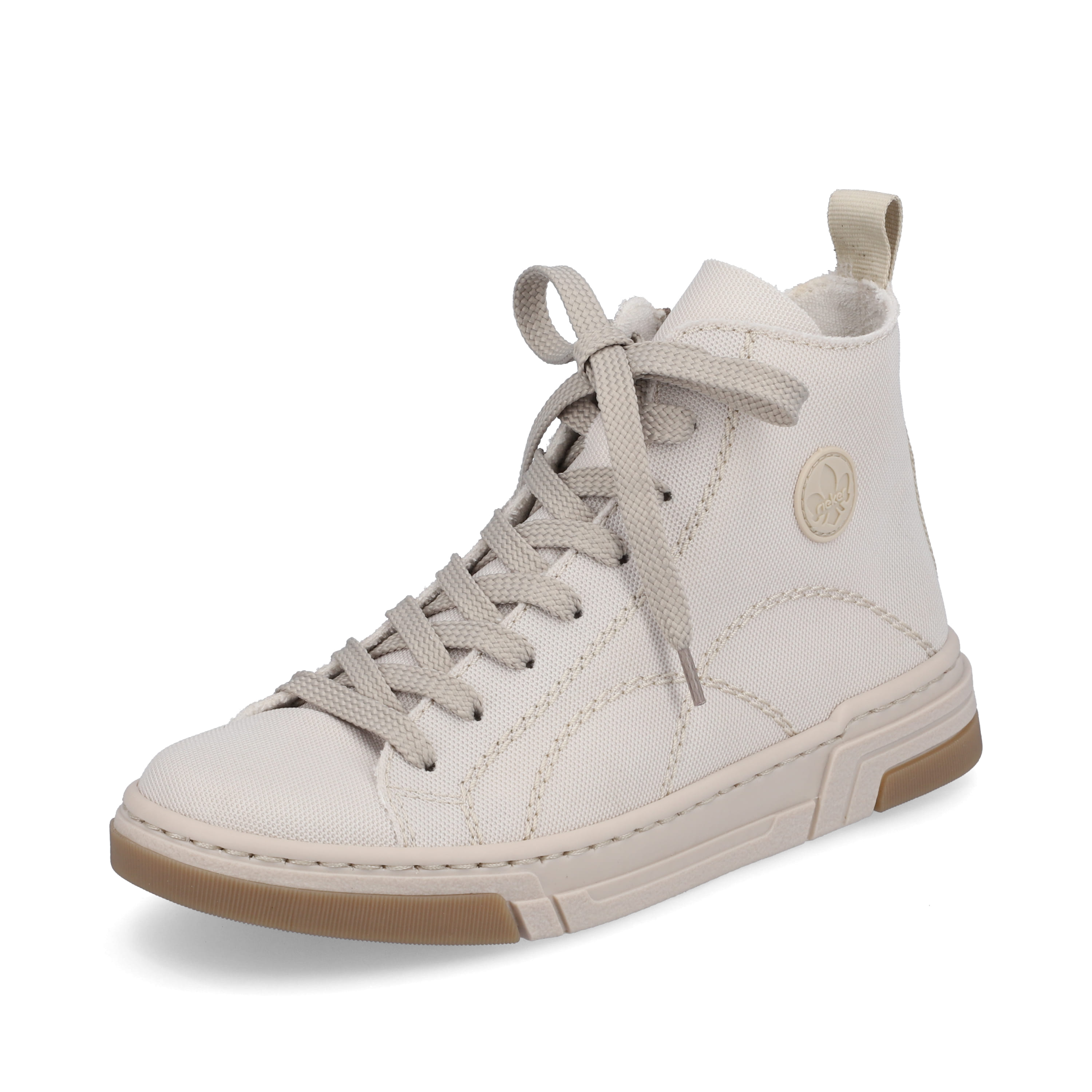 Rieker Damen Sneaker High weißbeige