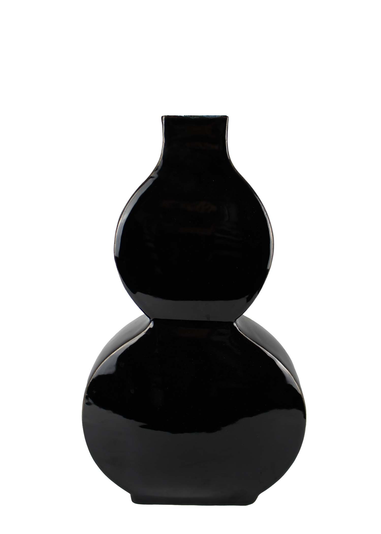 Signature Home Collection Dekovase Deckelvase Porzellan rot 49 cm mit Deckel (Stück, 1 Vase), aus glänzendem Porzellan