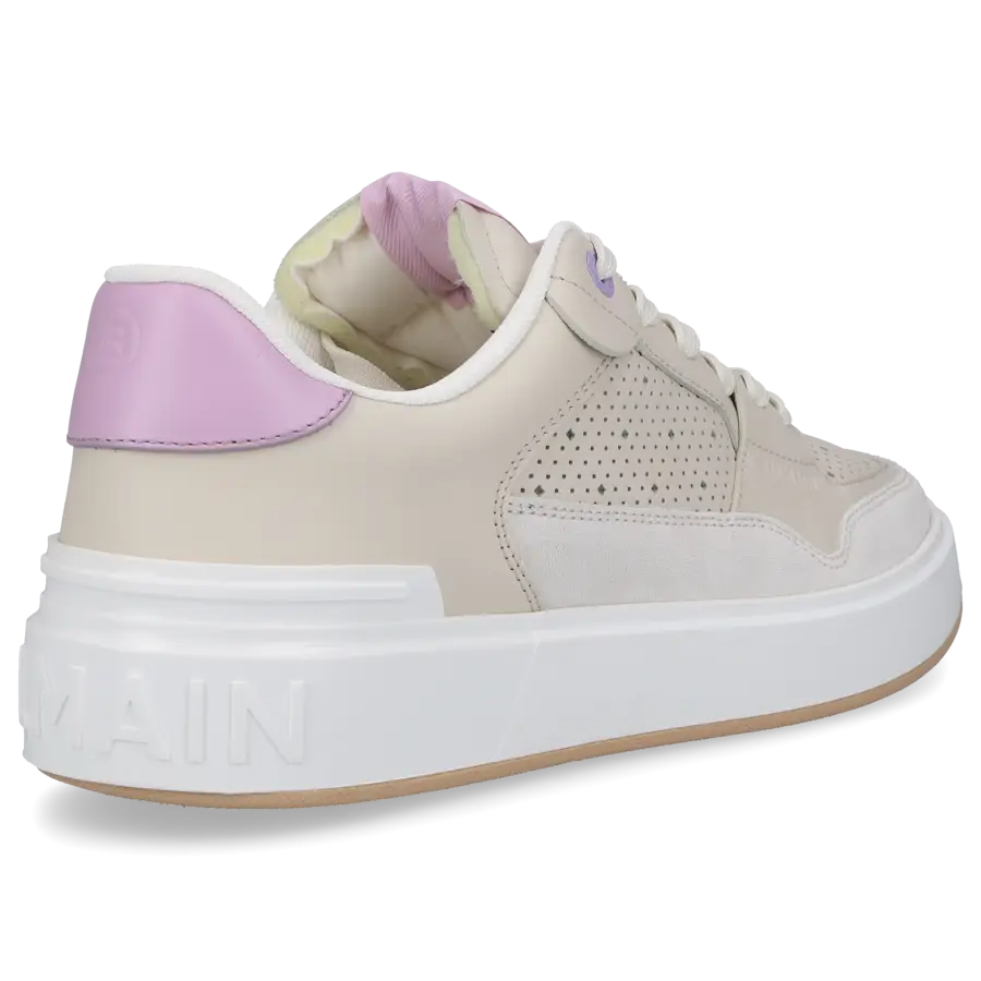 Balmain - Sneaker low B-COURT FLIP Kalbsleder - beige
