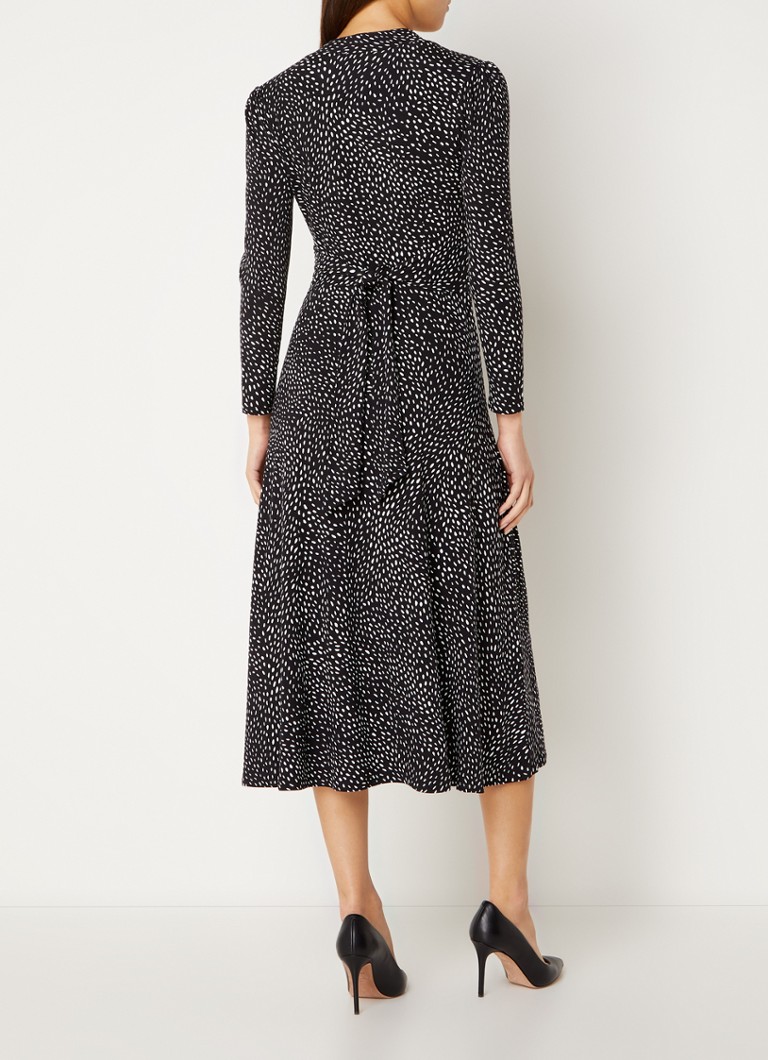 Vestido midi Hobbs Drew con cinturón de lazo