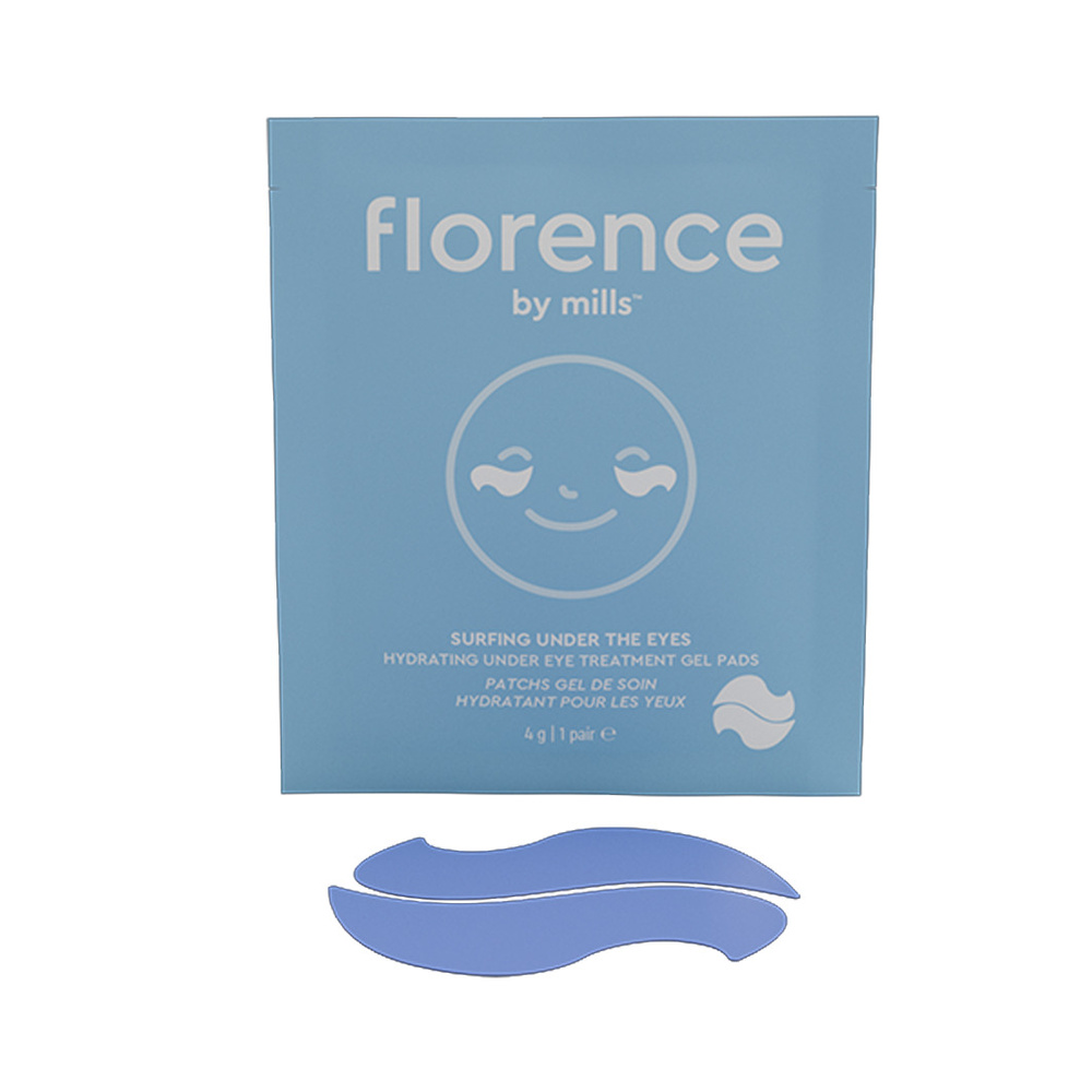 florence by mills SURFING UNDER THE EYES HYDRATING GEL PADS 1 PAIR PATCHS YEUX HYDRATANTS
