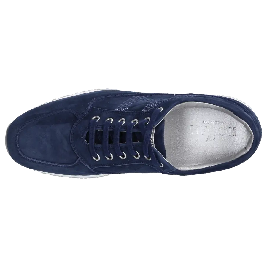 Hogan - Sneaker low INTERACTIVE Wildleder Logo dunkelblau - blau