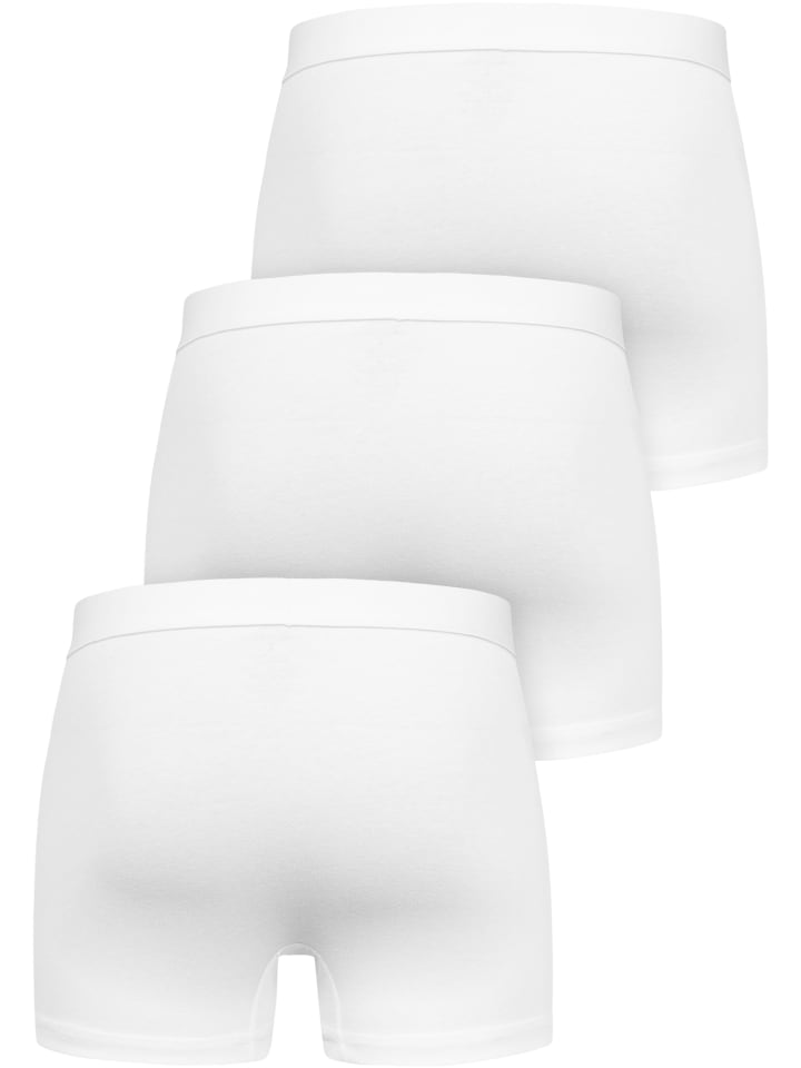 Amaci&Sons 3er Pack Boxershorts BEAU in Weiß/Weiß günstig kaufen