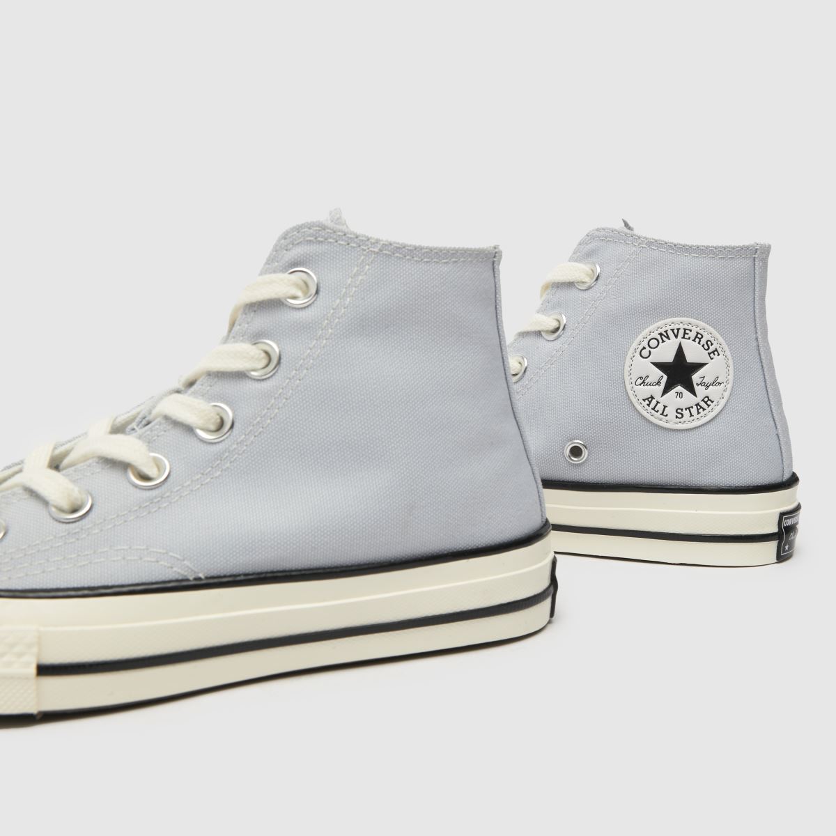 Converse ljusgrå Chuck 70 Hi Junior-sneakers