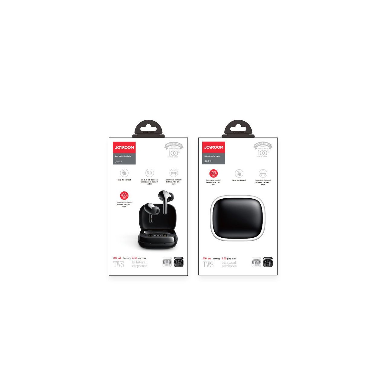 Joyroom Wireless Bluetooth 5.0 TWS Kopfhörer Ohrhörer Headset Touch Control kompatibel
