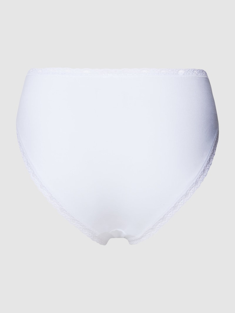 Slip mit Muschelsaum in weiß