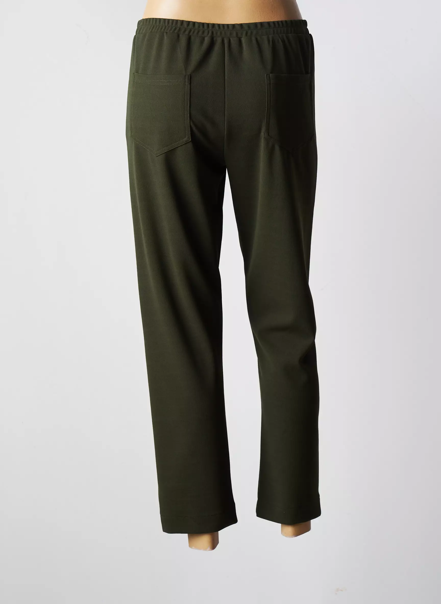 Franck Anna Pantalon7 8 Femme couleur vert
