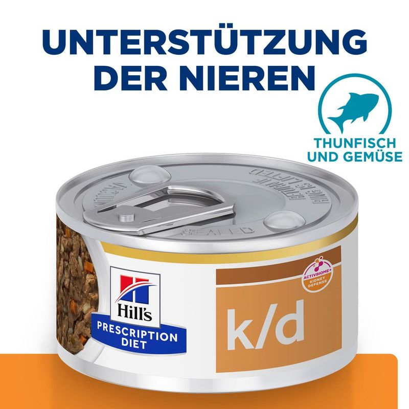 Hill's Prescription Diet k/d Kidney Care Ragout mit Thunfisch & zugefügtem Gemüse