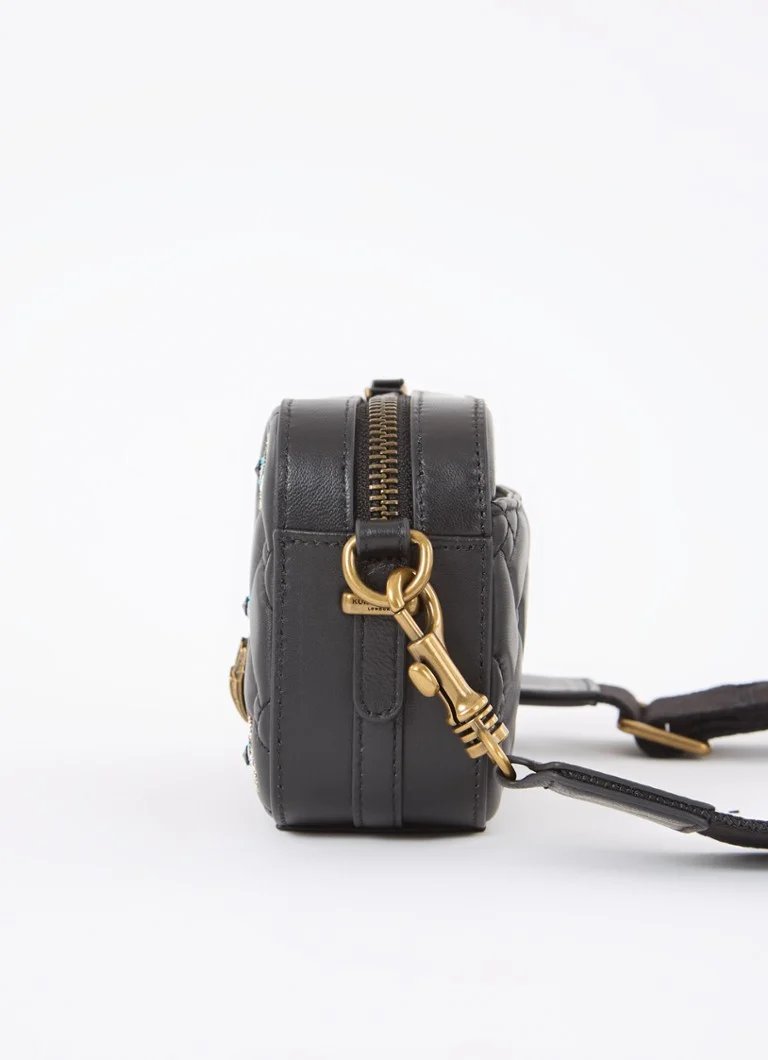 Borsa a tracolla Kensington in pelle di Kurt Geiger, decorata con strass.