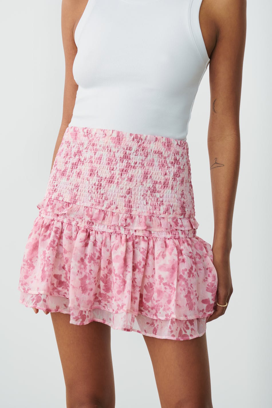 Short smock skirt