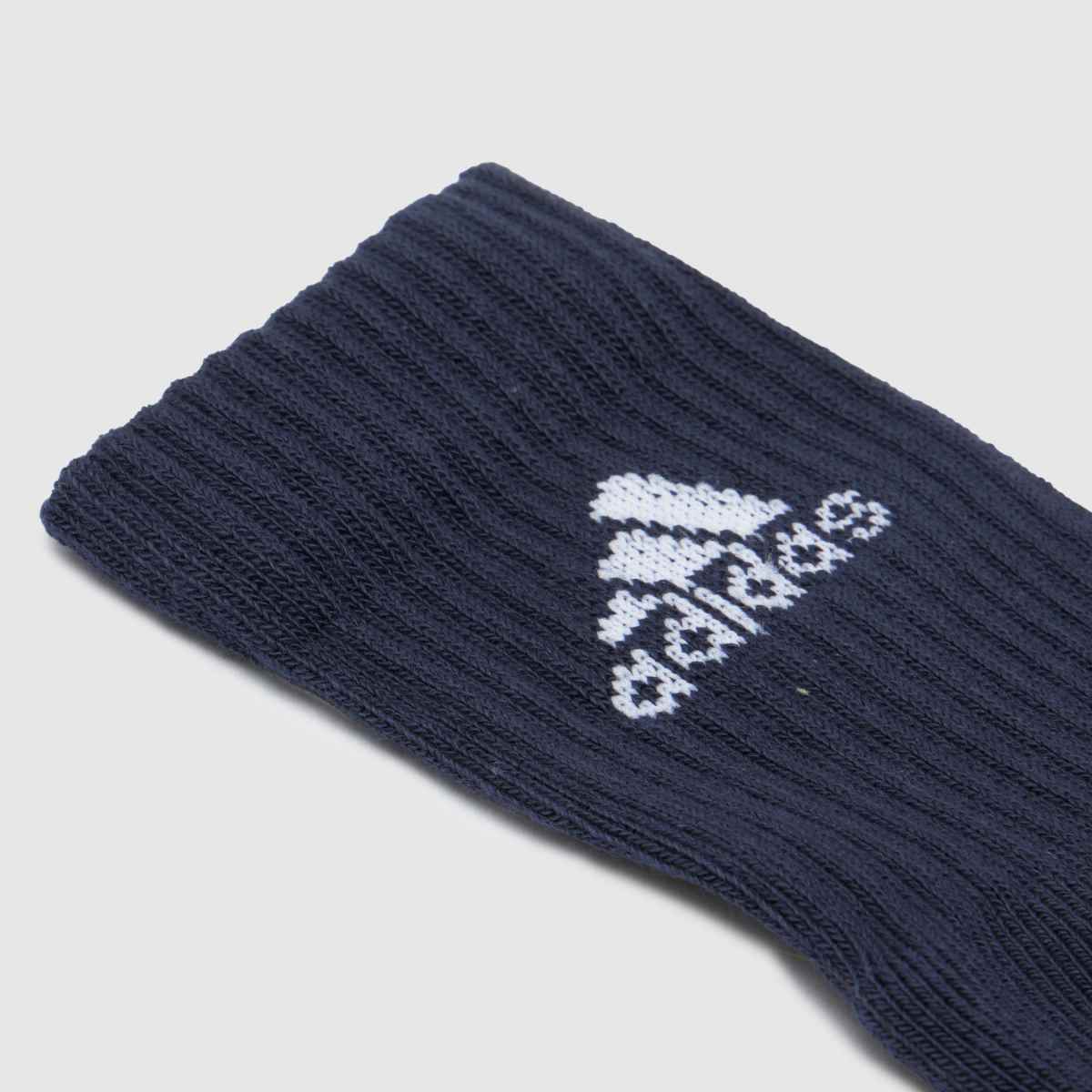 adidas marinblå sportstrumpor med multifärgad design för barn, 3-pack