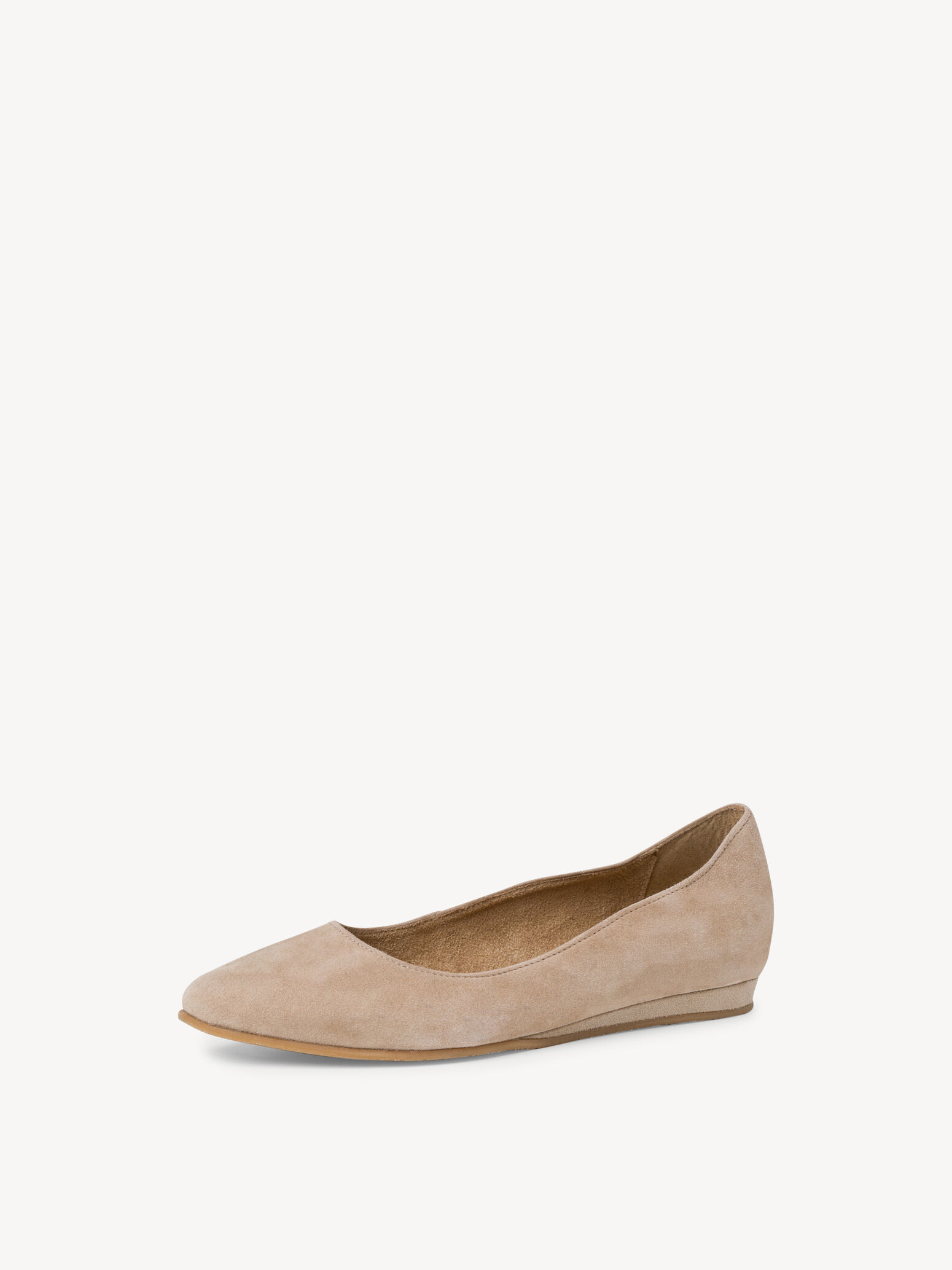 Ballerine en cuir - beige