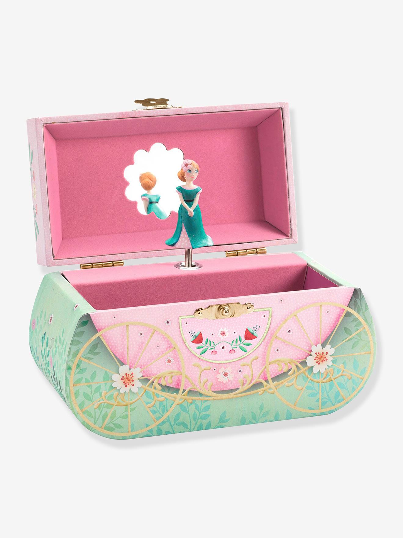 Djeco Kinder Schmuckkästchen mit Spieluhr Prinzessin DJECO - rosa bedruckt