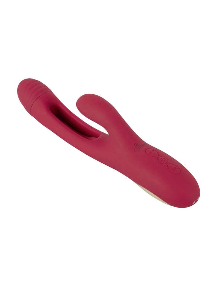 Sweet Smile Rabbitvibrator Rabbit Vibrator with G-Spot Stimulation in rot günstig kaufen 24 cm