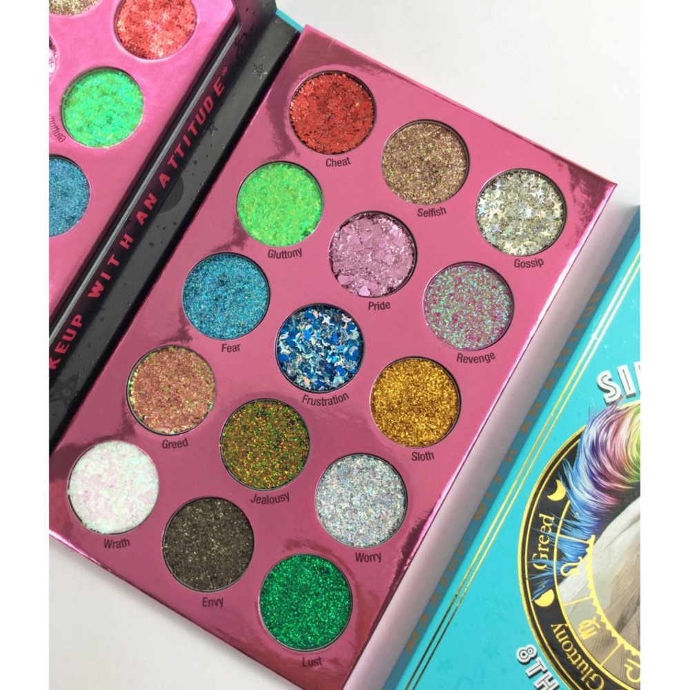Rude Cosmetics Sin of Glittony Glitter Palette Palette fard à paupières