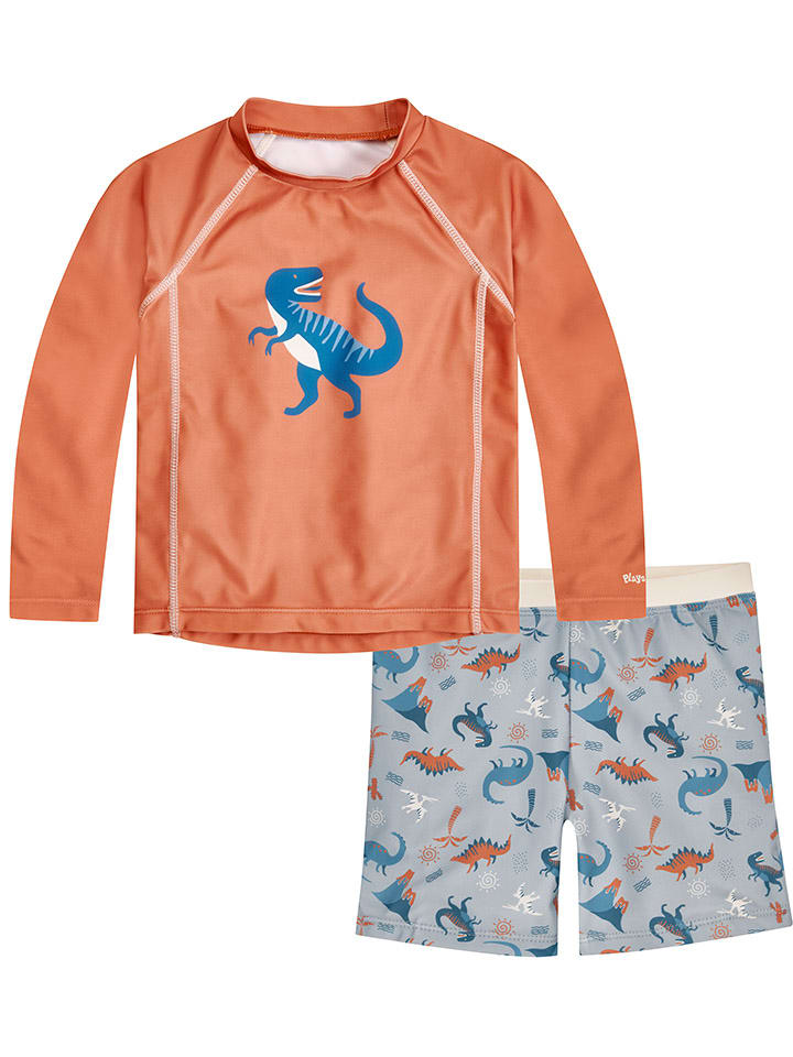 Playshoes 2tlg. Badeoutfit in Grau/ Orange günstig kaufen