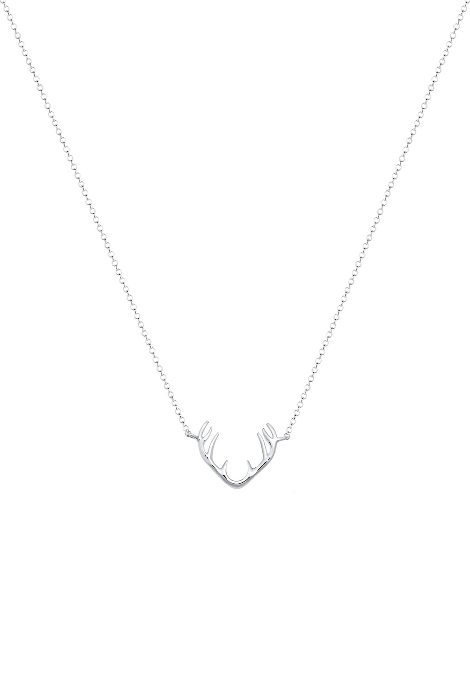 Ciondolo da donna Elli a forma di renna con corna di cervo in argento sterling 925