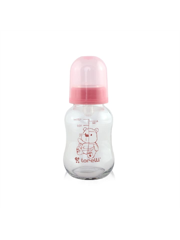 Lorelli Baby Glasflasche 120 ml in rosa günstig kaufen onesize