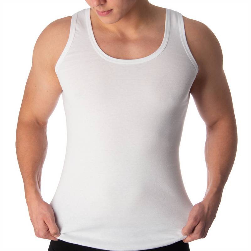 Black Snake 4 Pack Achsel Feinripp Shirt Unterhemd Herren
