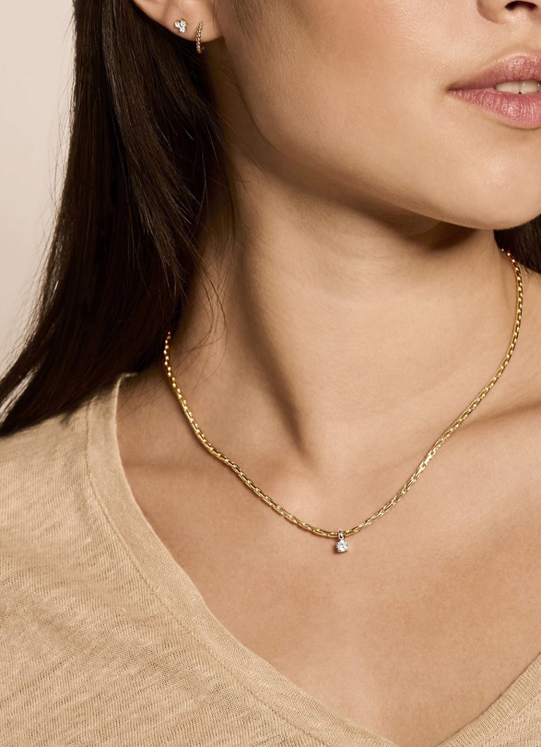 Collana Blush in oro giallo 14 carati con zirconi cubici 3053BZI