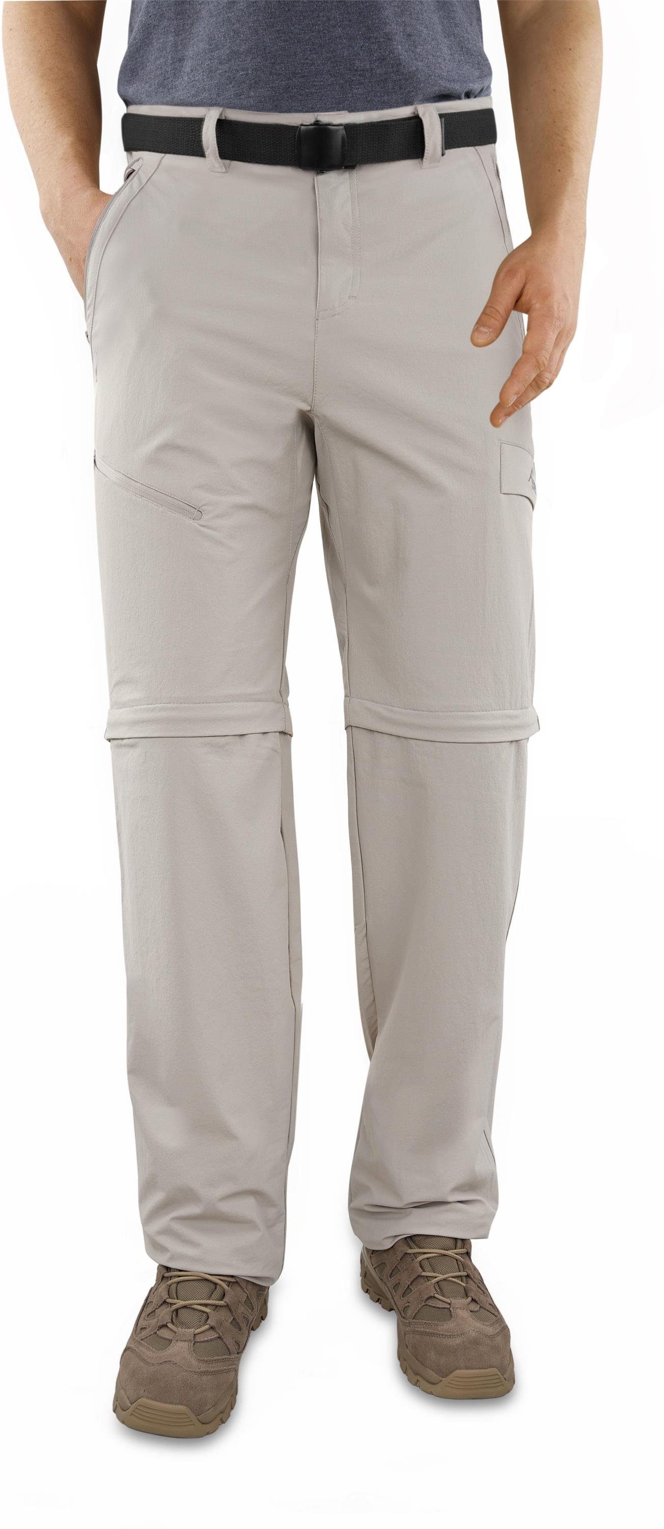 normani Zip-off-Hose Herren 2-in-1 Zip-Off Softshellhose Daventry Outdoorhose Wanderhose Sommerhose mit Sonnenschutzfaktor 50+