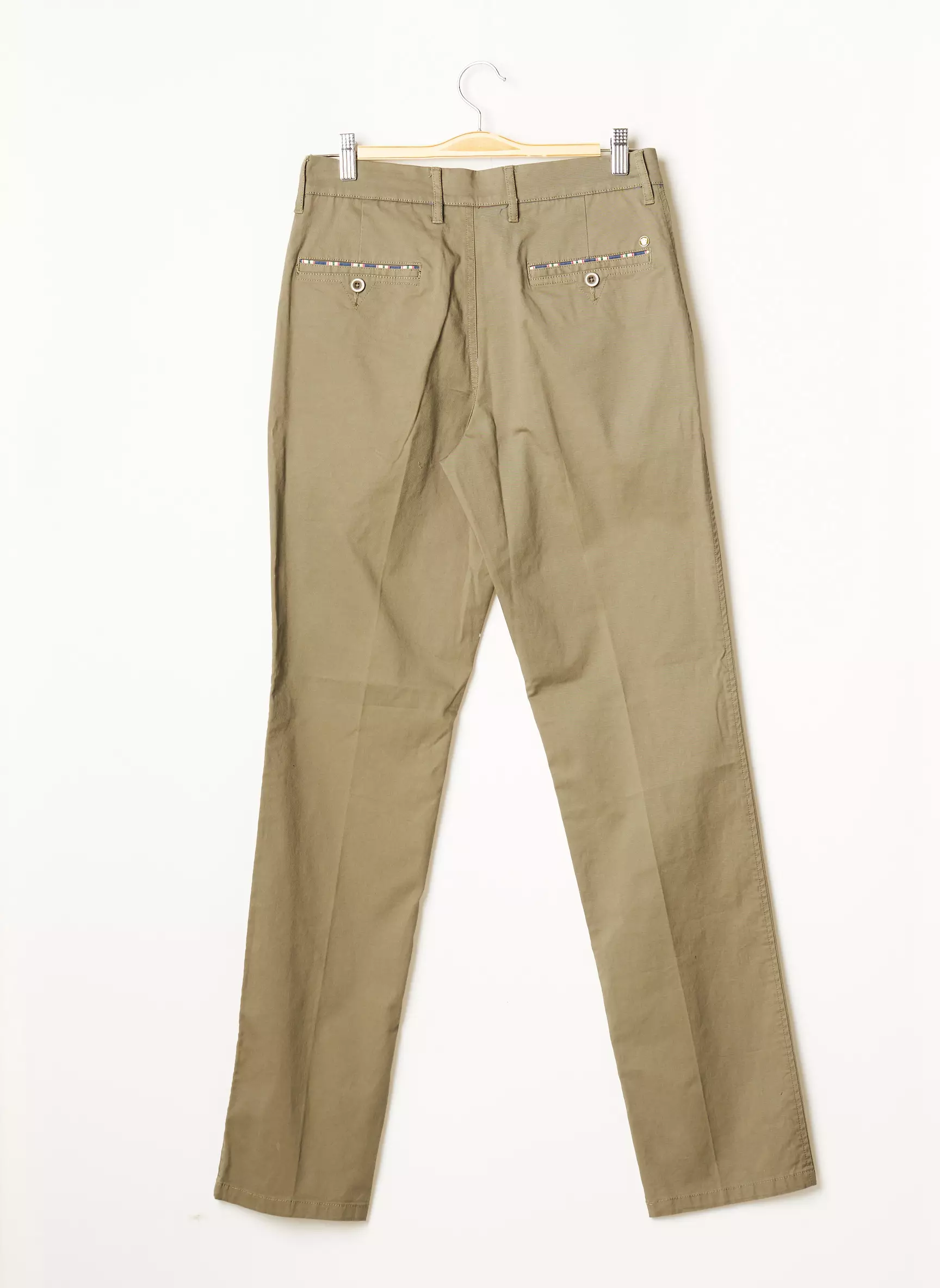 Lcdn Pantalons Chino Homme couleur vert