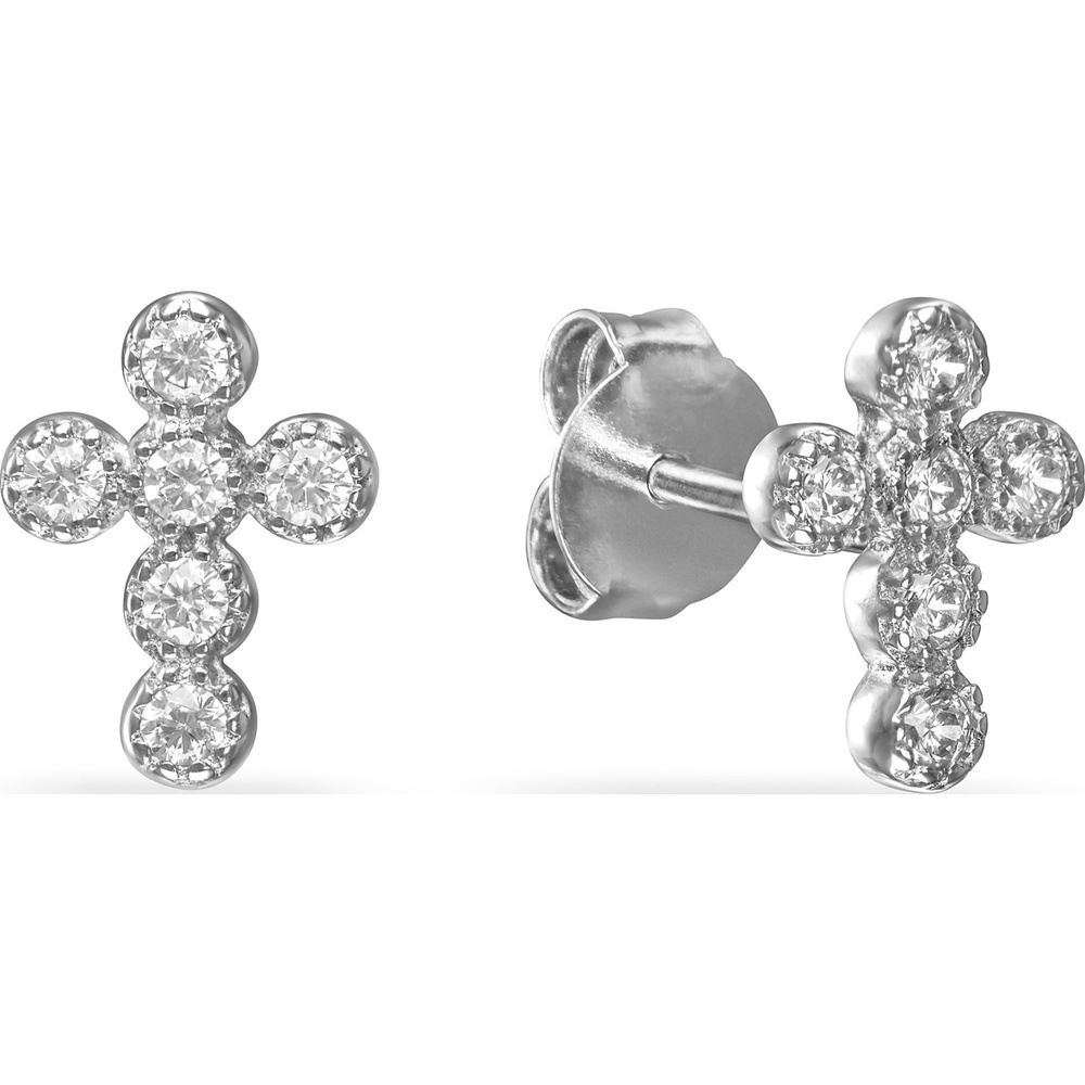 FAVS Boucles d'oreilles à fermoir à poussette 925 Argent Boucles d'oreilles