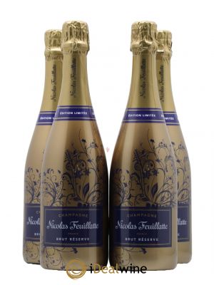 Champagne Nicolas Feuillate Brut Reserve Edition Limitée  - Lot de 4 Bouteilles