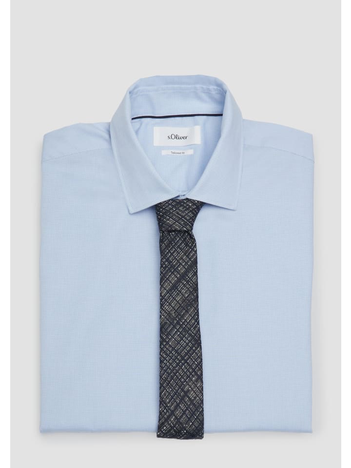s.Oliver BLACK LABEL Krawatte in Blau günstig kaufen 1