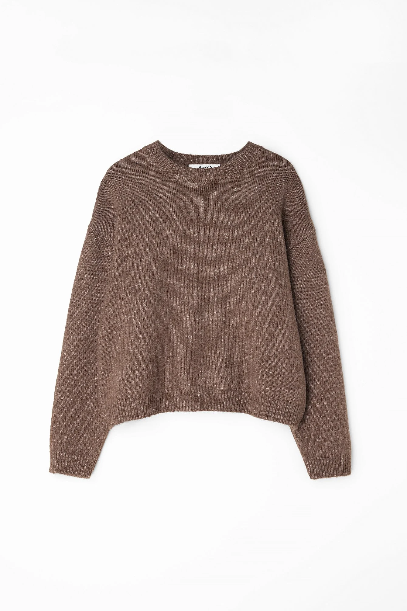 Rundhalsausschnitt Strickpullover