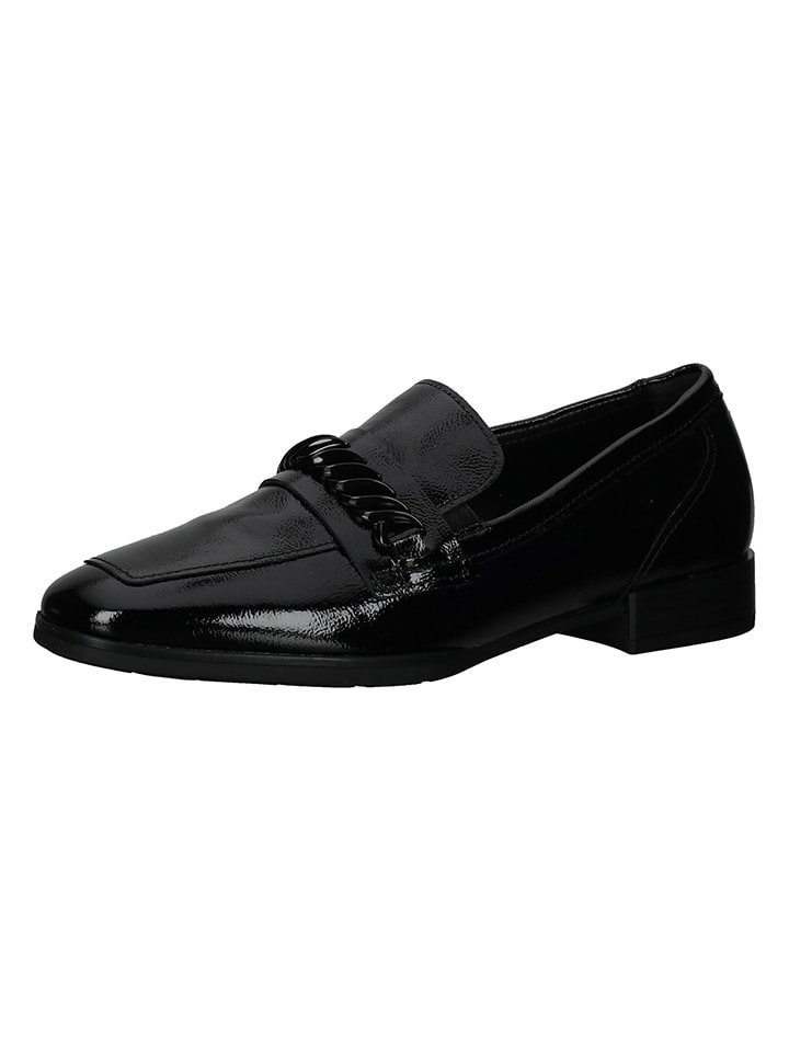 Gabor Leder-Slipper in Schwarz günstig kaufen