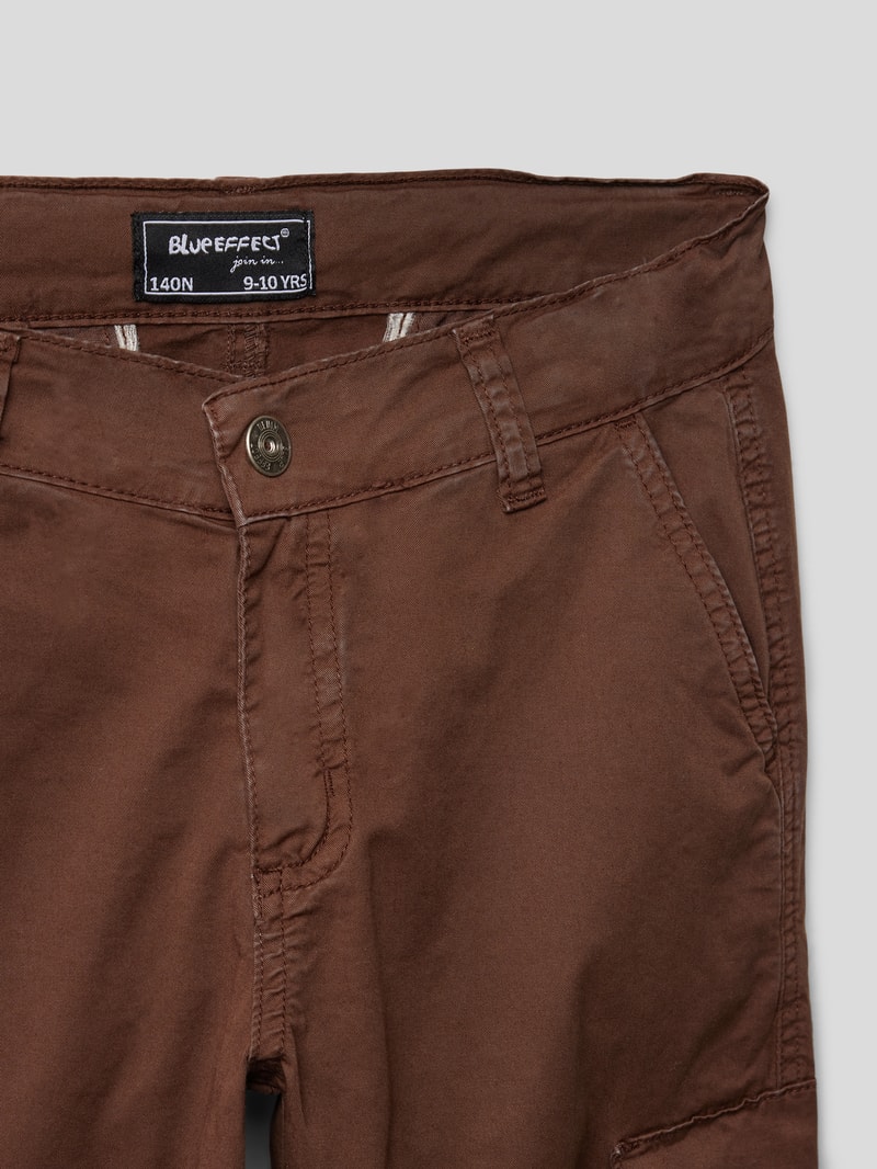 Hose mit Cargotasche Modell 'NORMAL' in schokobraun