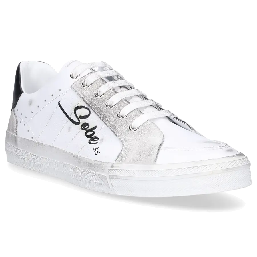 305 SOBE - Sneaker low LAKERS Kalbsleder - weiß