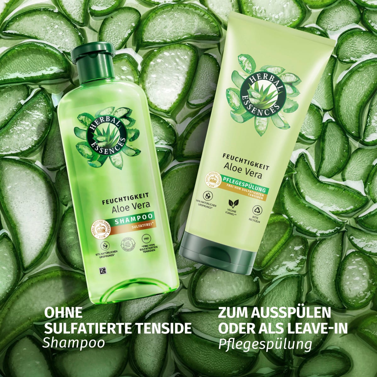 Shampoo Feuchtigkeit Aloe Vera, 350 ml