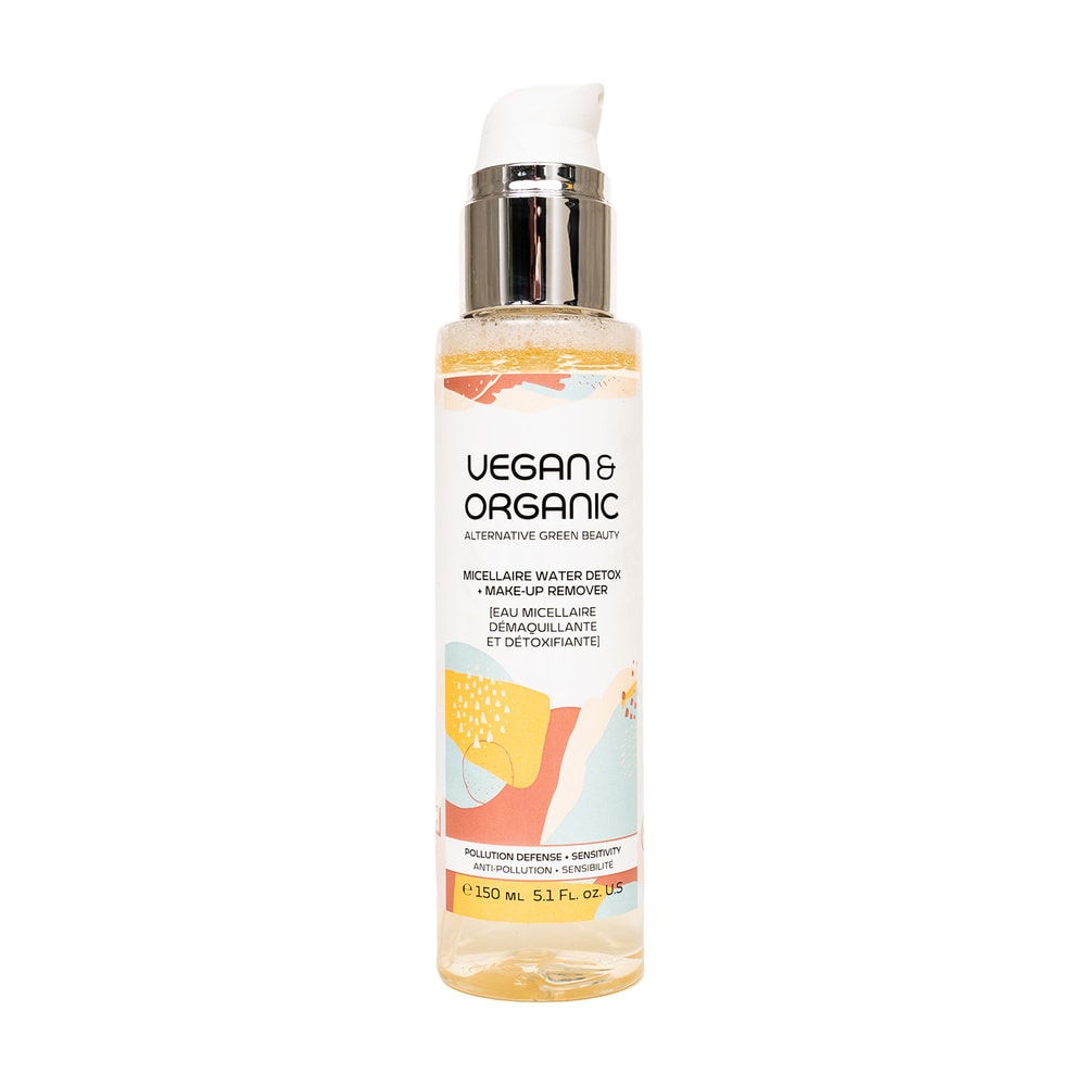 Vegan & Organic CALENDULA FRAIS + COMPLEXE DÉTOX SUPER GREEN EAU MICELLAIRE DÉMAQUILLANTE ET DÉTOXIFIANTE