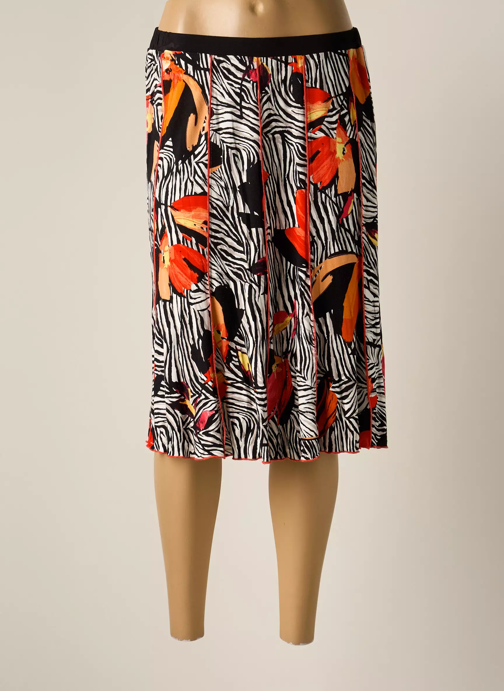 France Rivoire Jupes Mi Longues Femme couleur orange