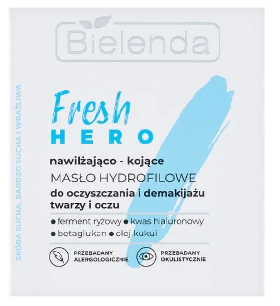 Bielenda Fresh Hero хидратантни и умирујући хидрофилни путер за чишћење и скидање шминке