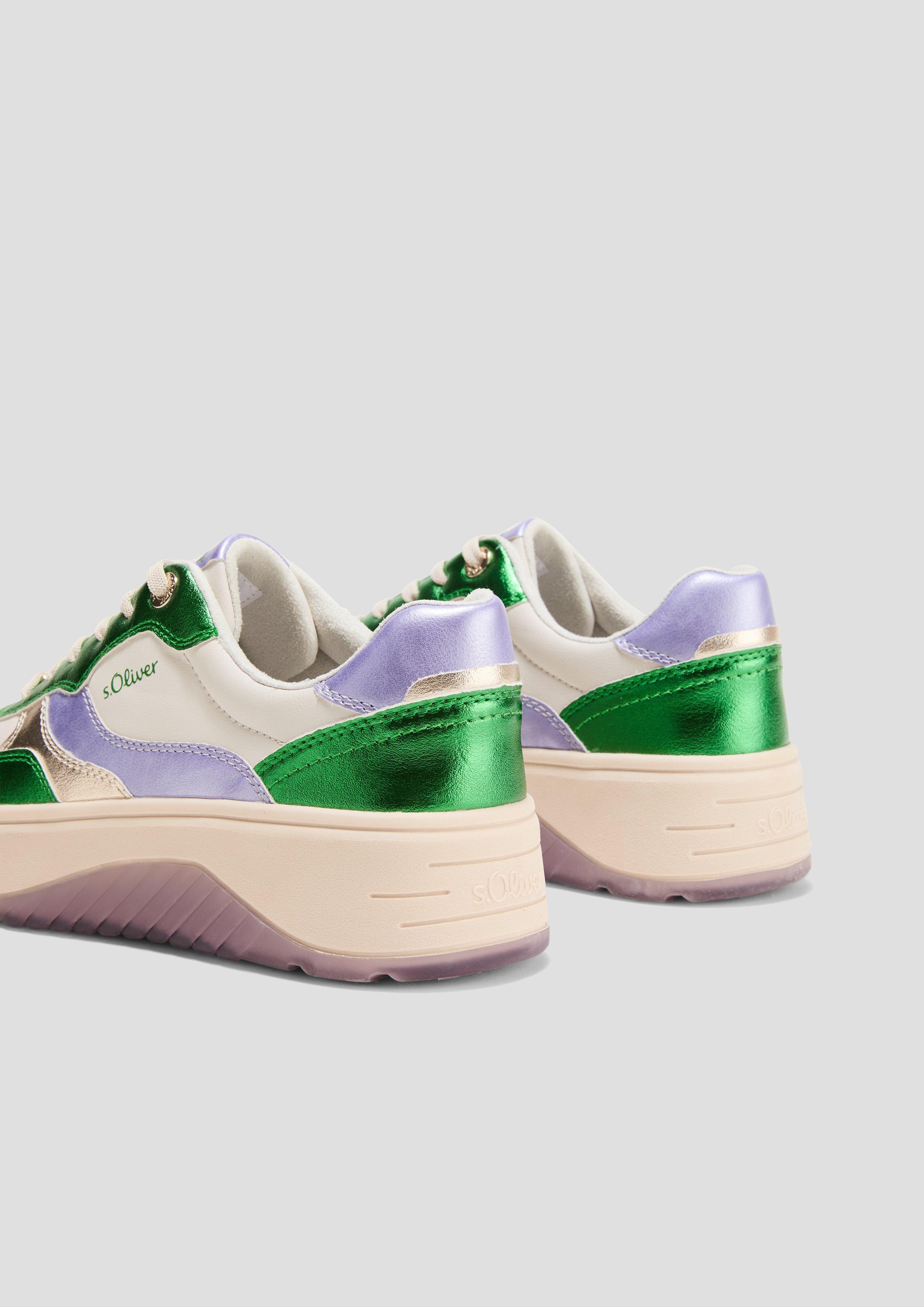Sneaker mit modischem Clour-Blocking  6008841-712