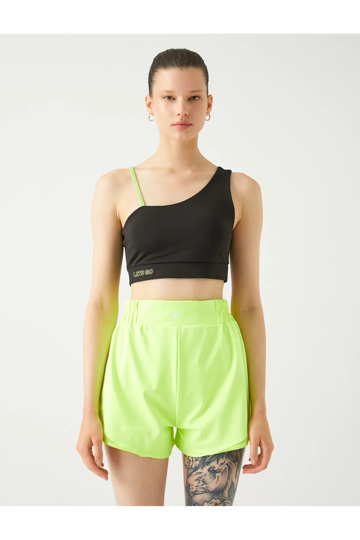 Koton  One-Shoulder-Sport-BH mit minimalem Druck