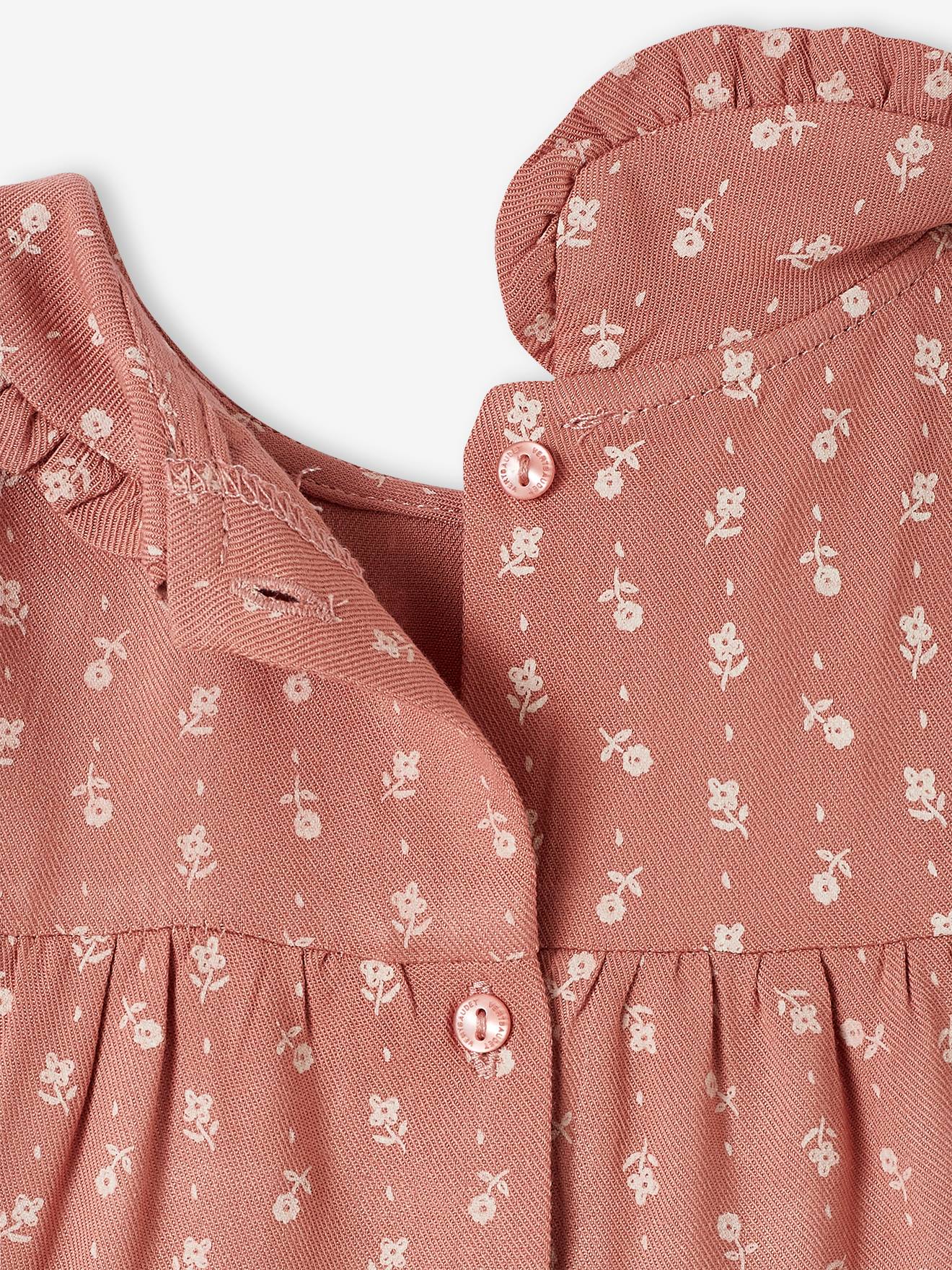 Vertbaudet Baby Volantkleid - altrosa