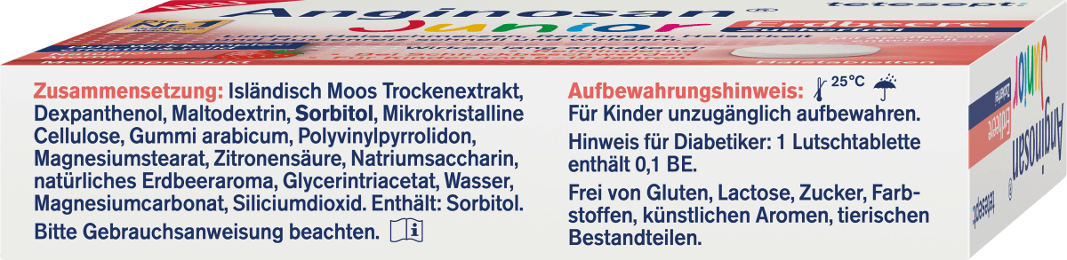 Anginosan Junior Halstabletten zuckerfrei, 20 St
