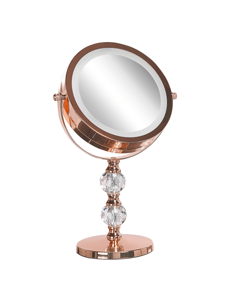 Beliani Kosmetikspiegel CLAIRA in Roségold - (W) 18 x (H) 34 x (L) 13 cm günstig kaufen onesize