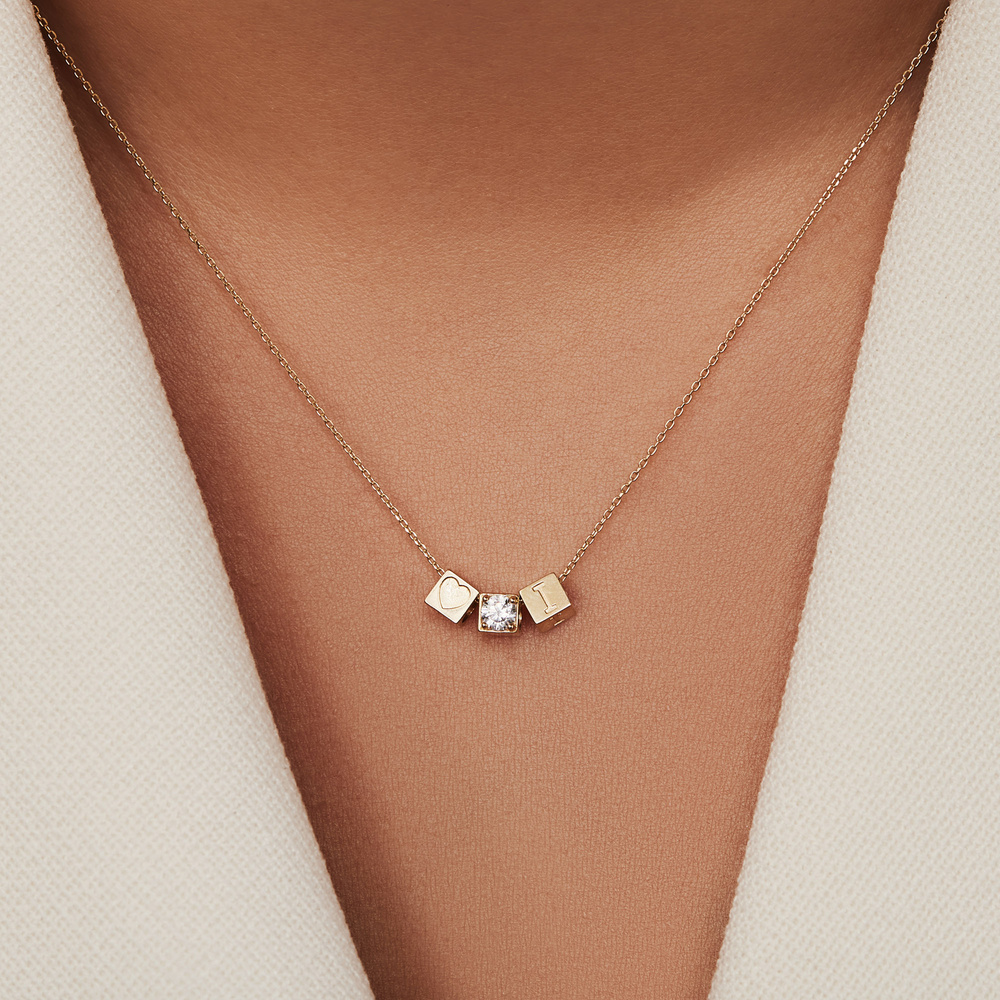 Isabel Bernard Le Carré Charm - Or 585 / Or 14 carats Bijoux